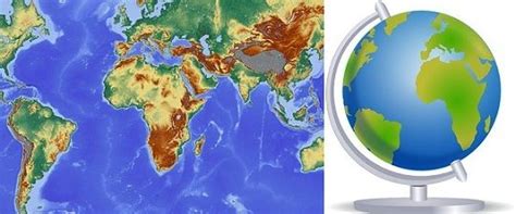 Difference Between Map and Globe (with Comparison .